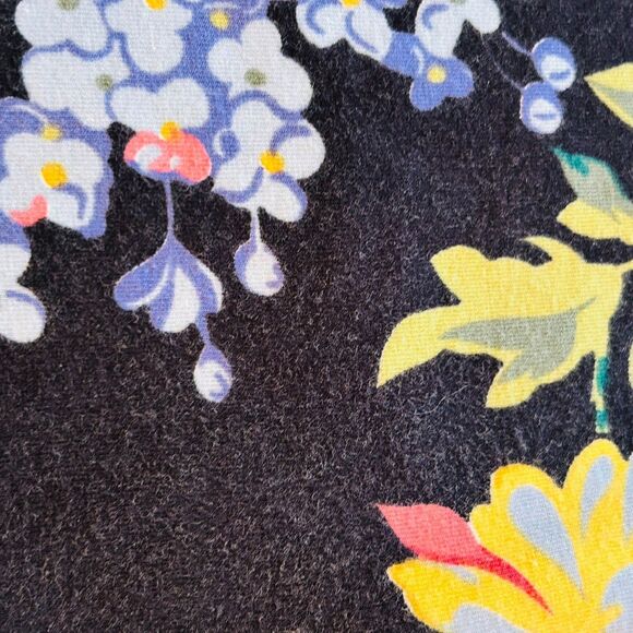 1980s Betsey Johnson Punk Label Dress Black Floral Size S or M  Off the Shoulder - Picture 5 of 14